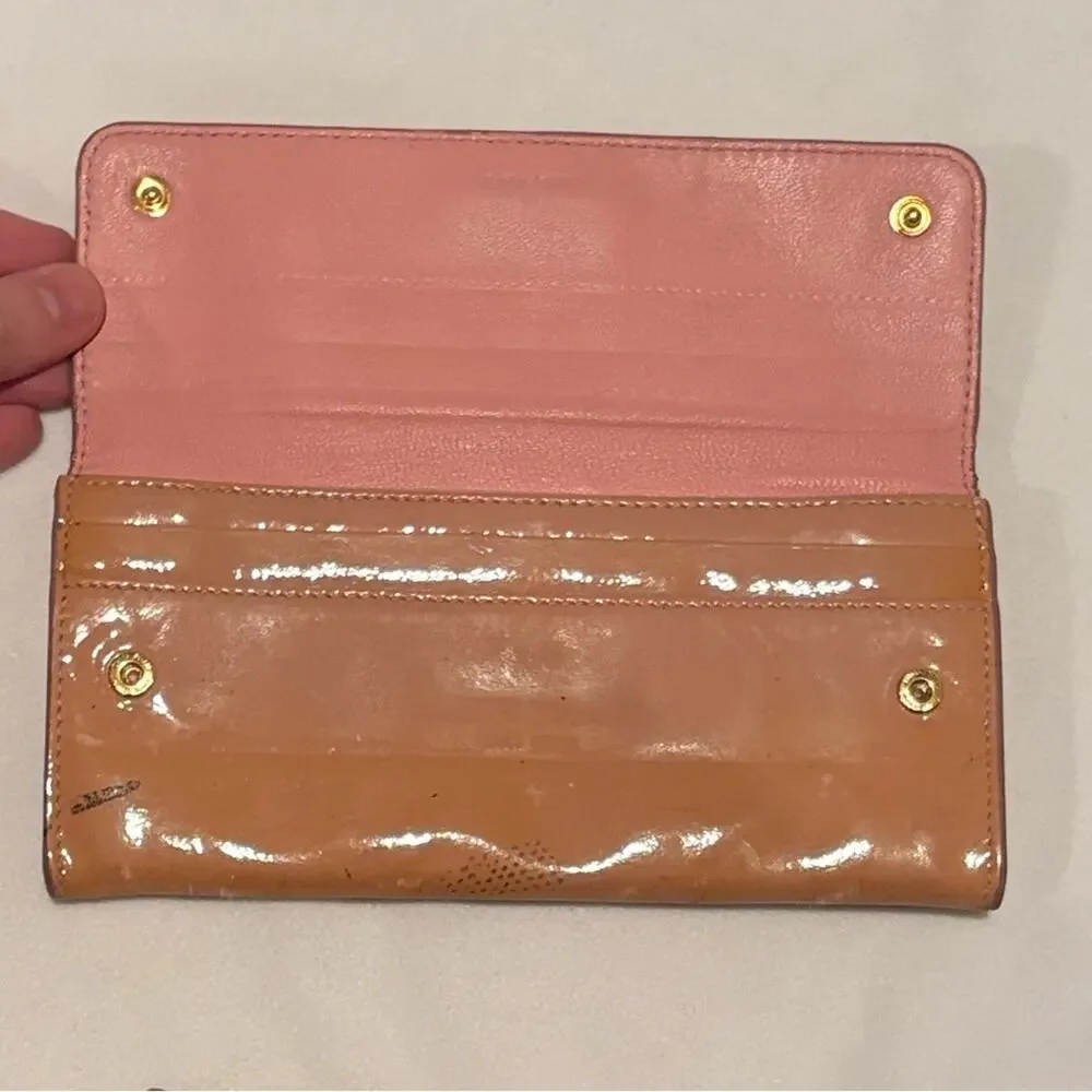 Mui mui three project - rehab - long patent leather wallets